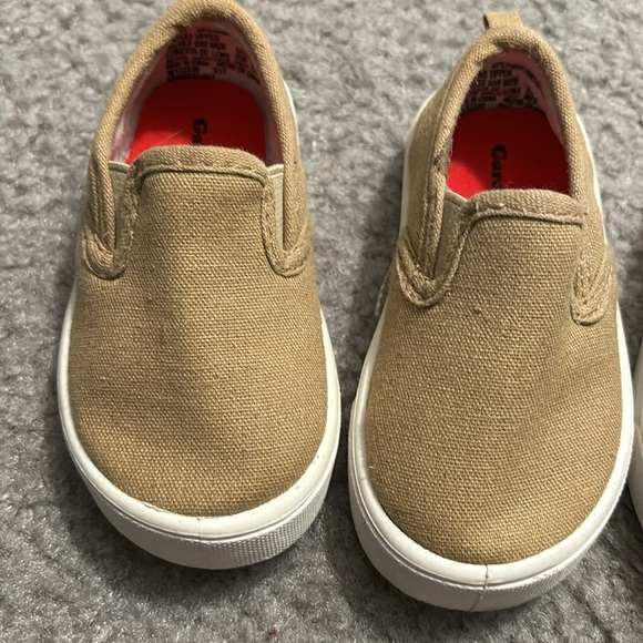 Wonder Nation Timmy Casual Canvas Slip On Shoes/ Size: 4 Black and tan - Picture 2 of 6